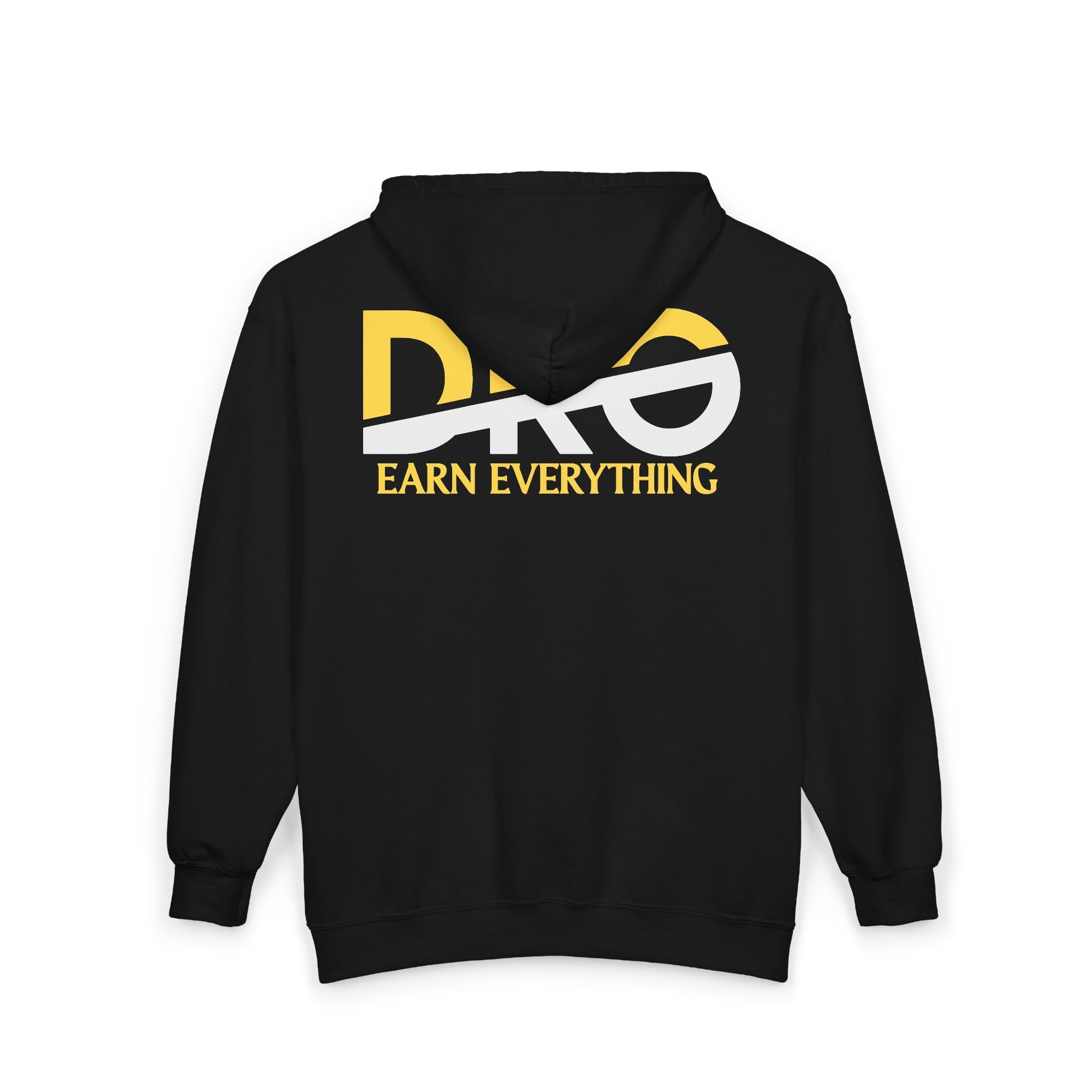 Pro Earn Everything Zip Hoodie — Motivational Full‑Zip Sweatshirt