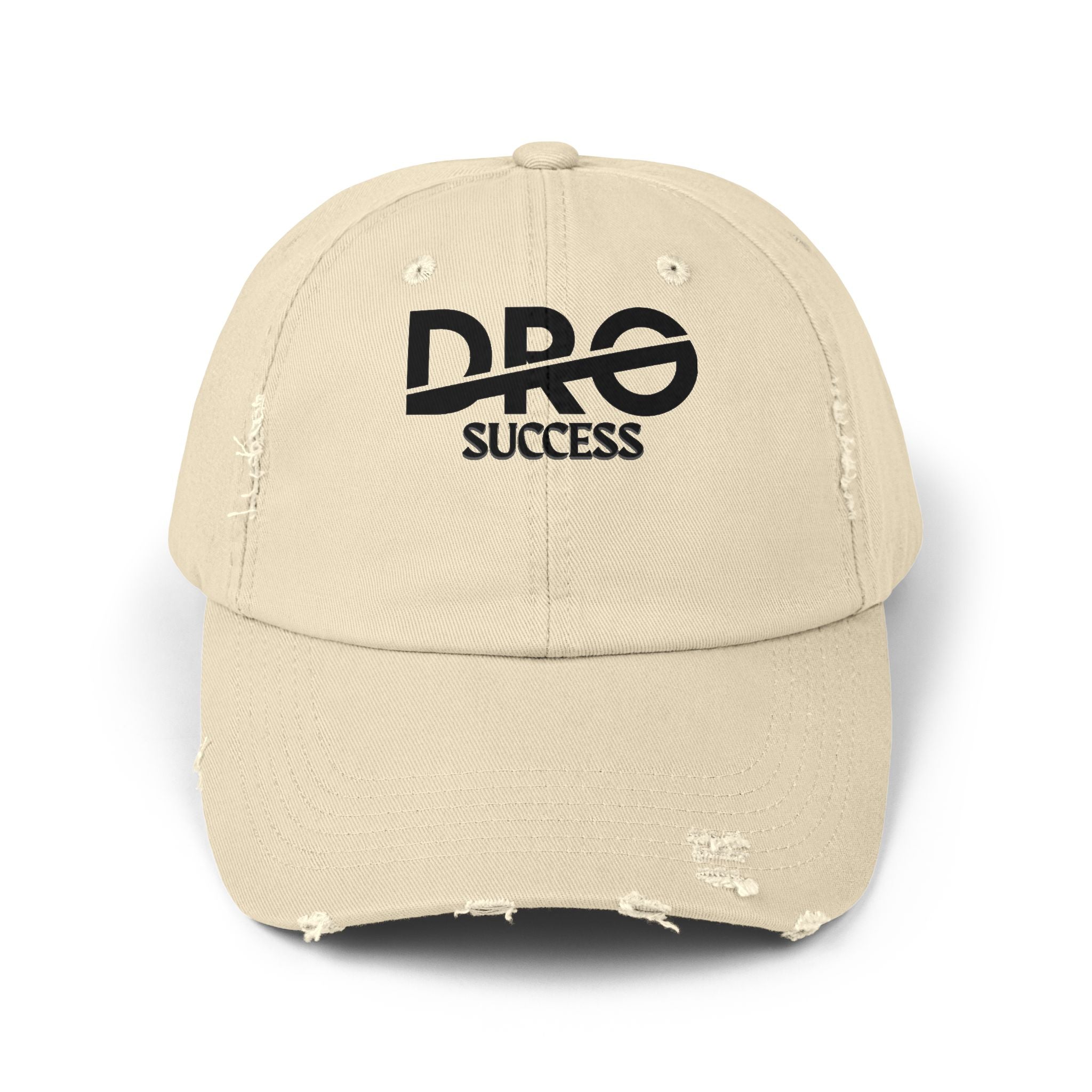 Distressed Dad Hat - "Pro Success" Embroidered Baseball Cap